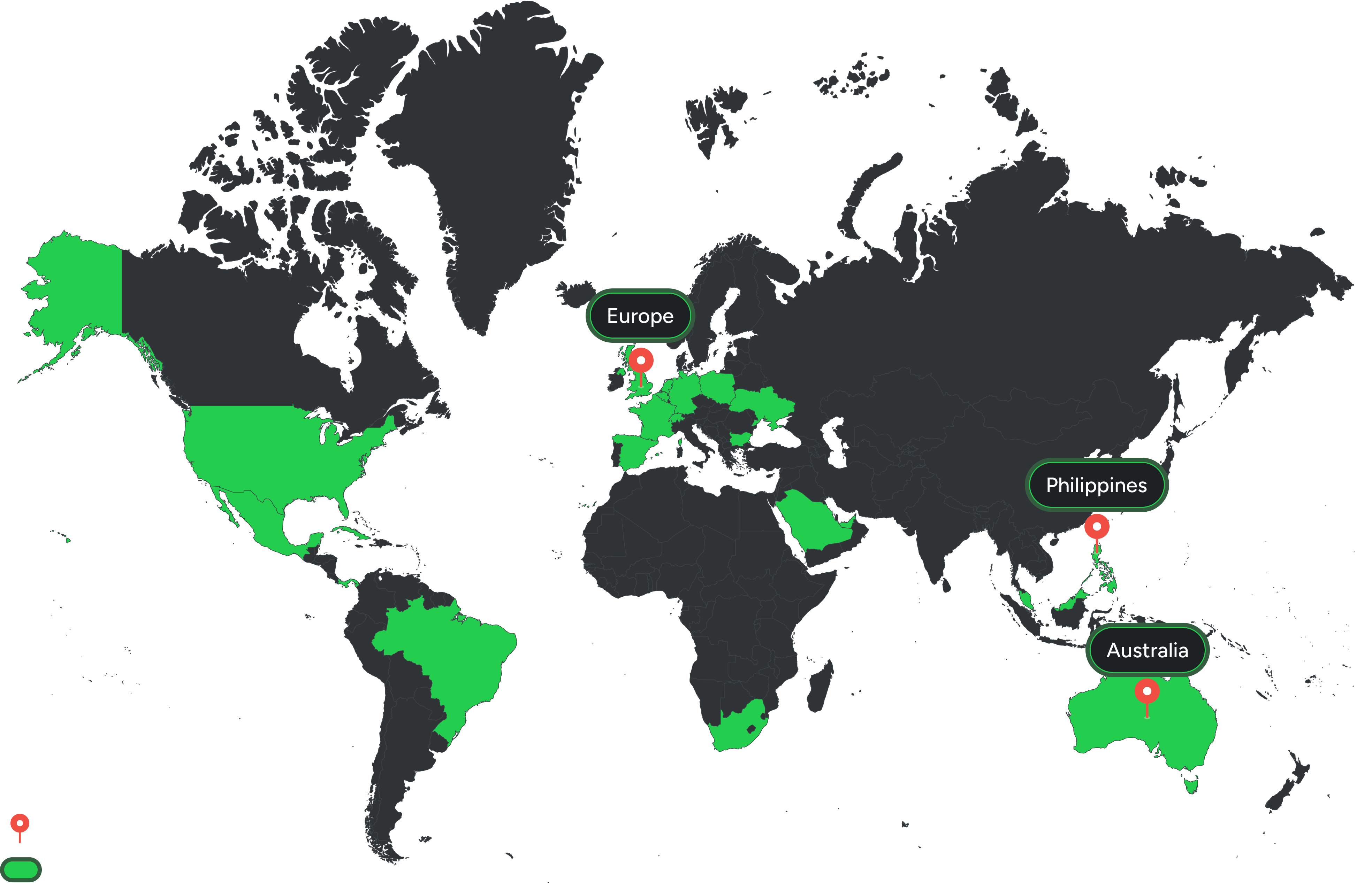 Rise-X global team locations map